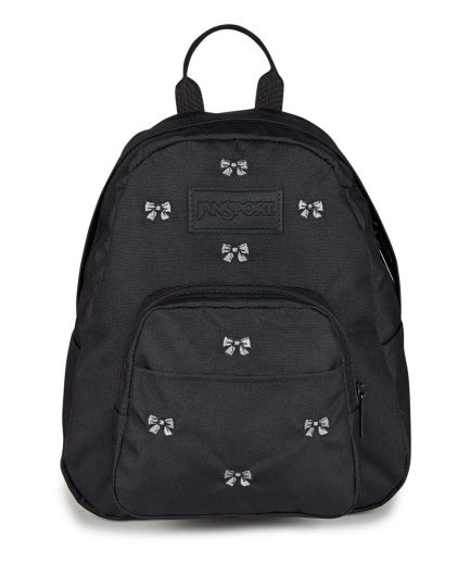 Half Pint Mini Backpack - Embroidered Bows Black